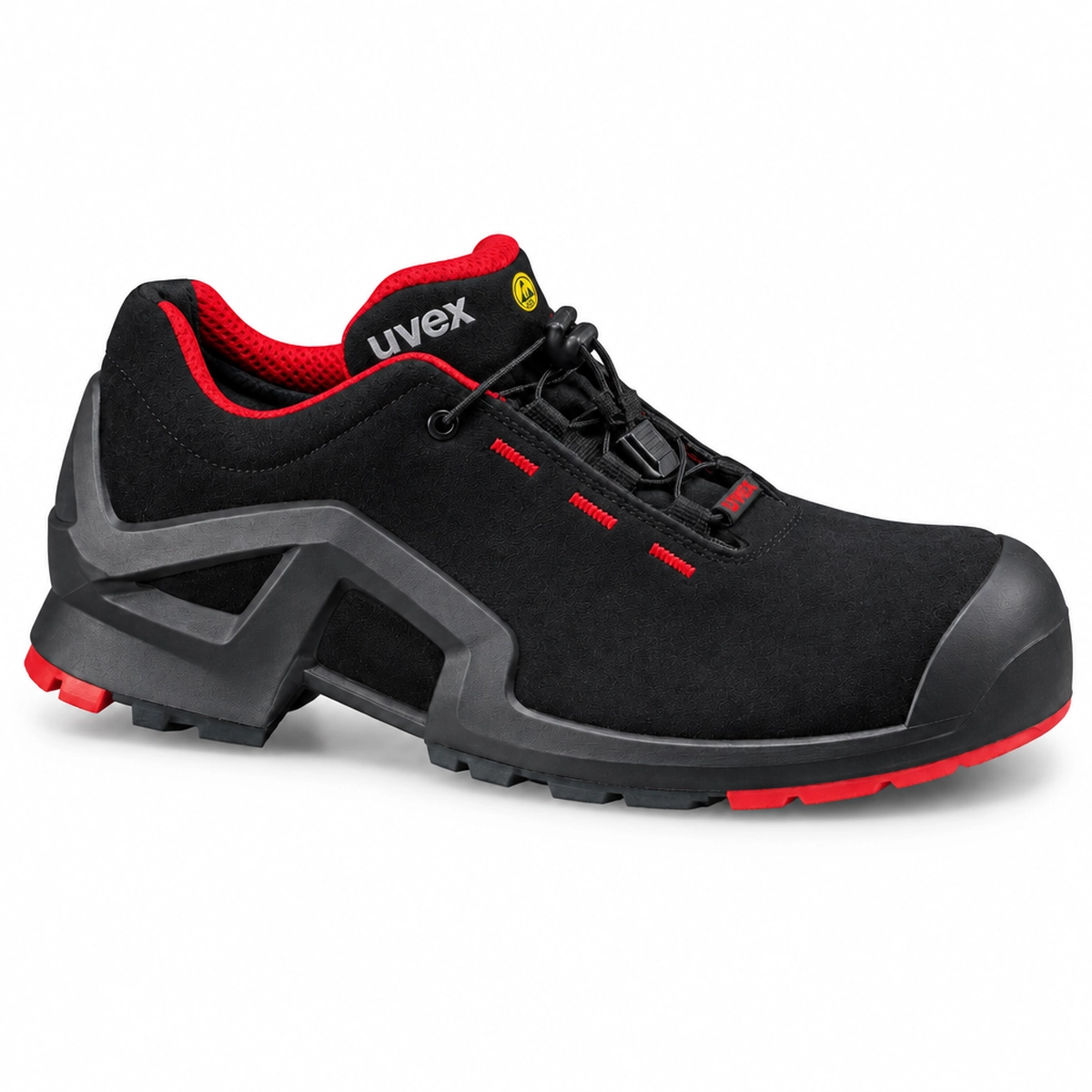 BATAI DARBO APSAUGINIAI UVEX X-TENDED ESD S3 SRC 85162 DYDIS 42 JUODA/RAUDONA SPALVA