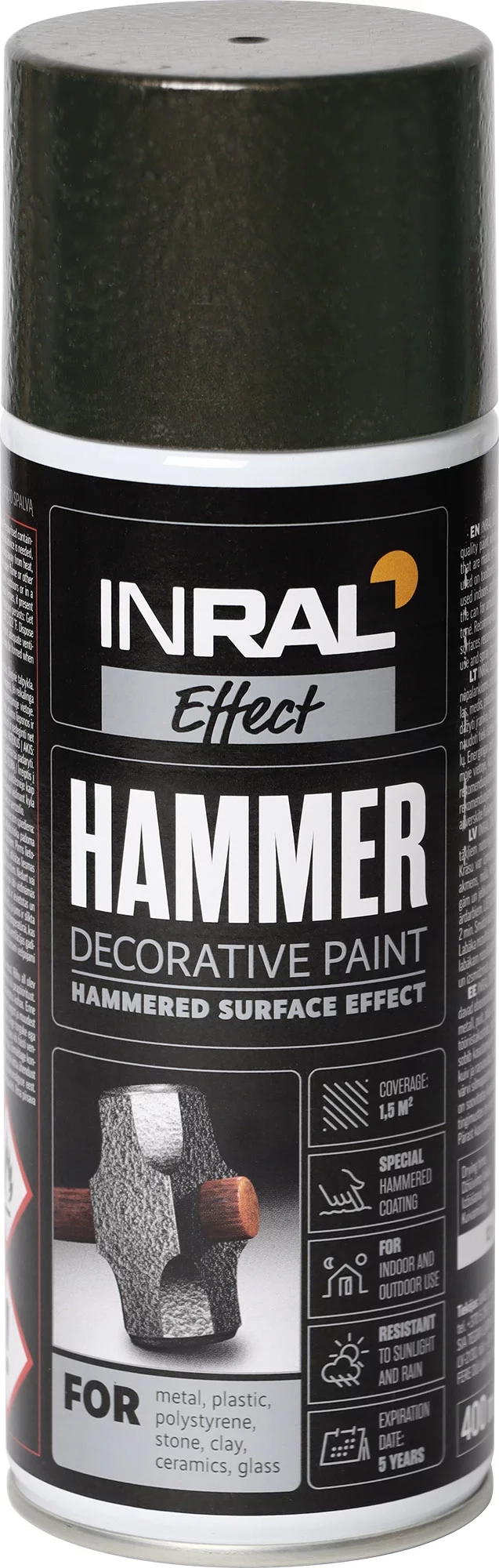 DAŽAI AEROROZOLINIAI INRAL HAMMER 400ML ANTRACITO SPALVOS