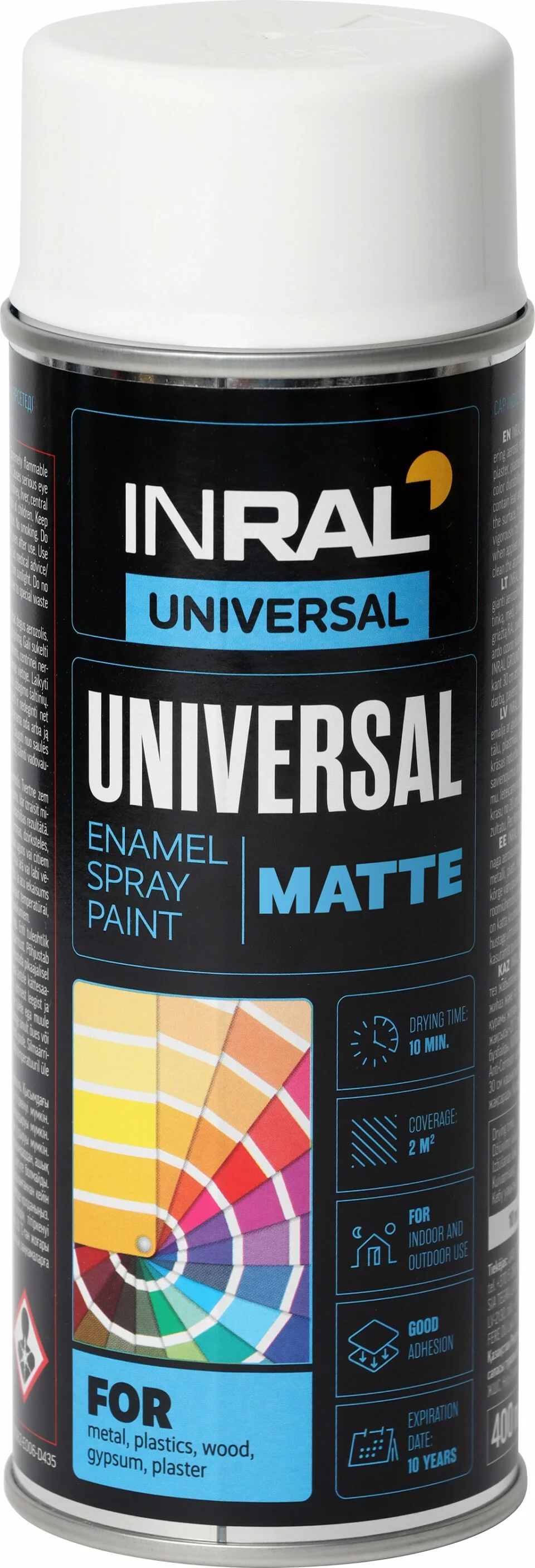 DAŽAI AEROZOLINIAI INRAL UNIVERSAL 400ML BALTOS SPALVOS RAL9003