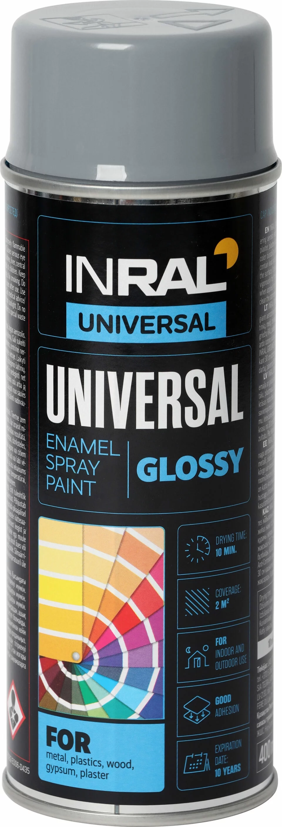 DAŽAI AEROZOLINIAI INRAL UNIVERSAL 400ML ŠVIESIAI PILKA SPALVA RAL7046