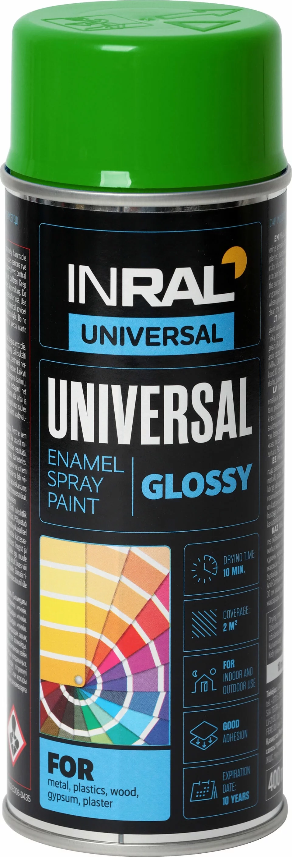 DAŽAI AEROZOLINIAI INRAL UNIVERSAL 400ML MĖTINĖS ŽALIOS SPALVOS RAL6029