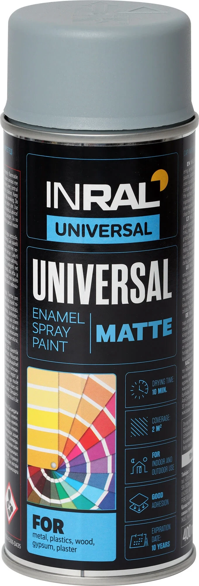 DAŽAI AEROZOLINIAI INRAL UNIVERSAL 400ML ŠVIESIAI PILKOS SPALVOS RAL7046