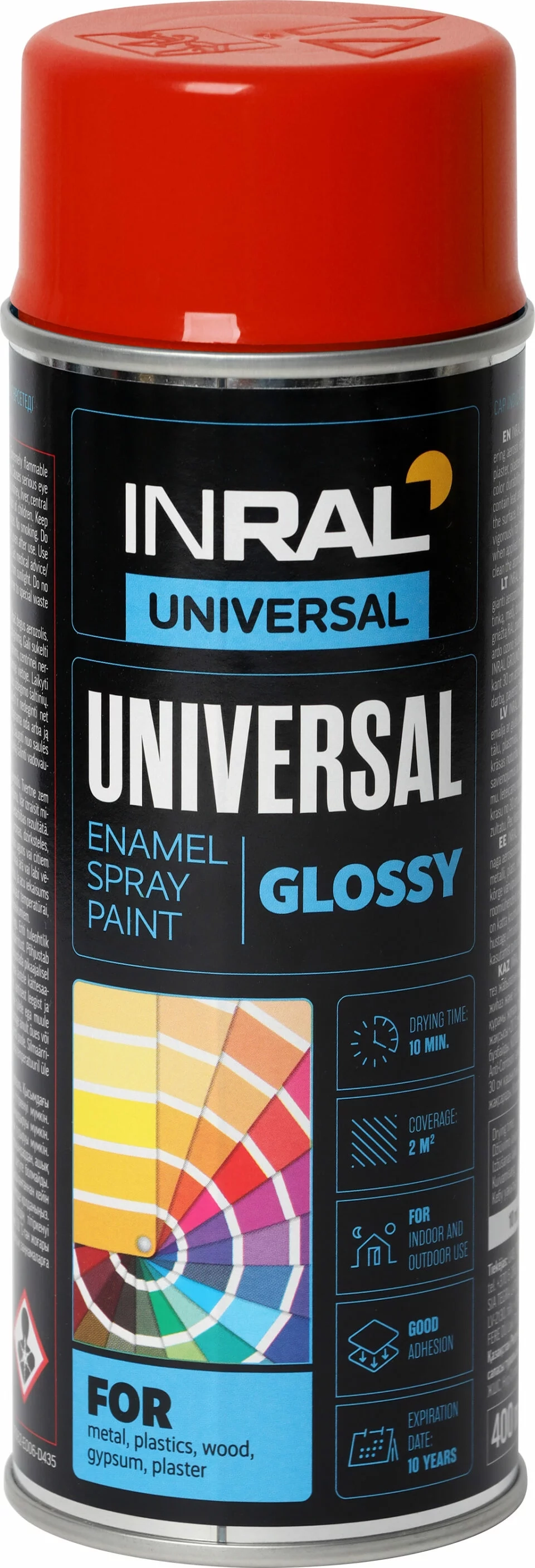 DAŽAI AEROZOLINIAI INRAL UNIVERSAL 400ML RYŠKIAI RAUDONOS SPALVOS RAL3020