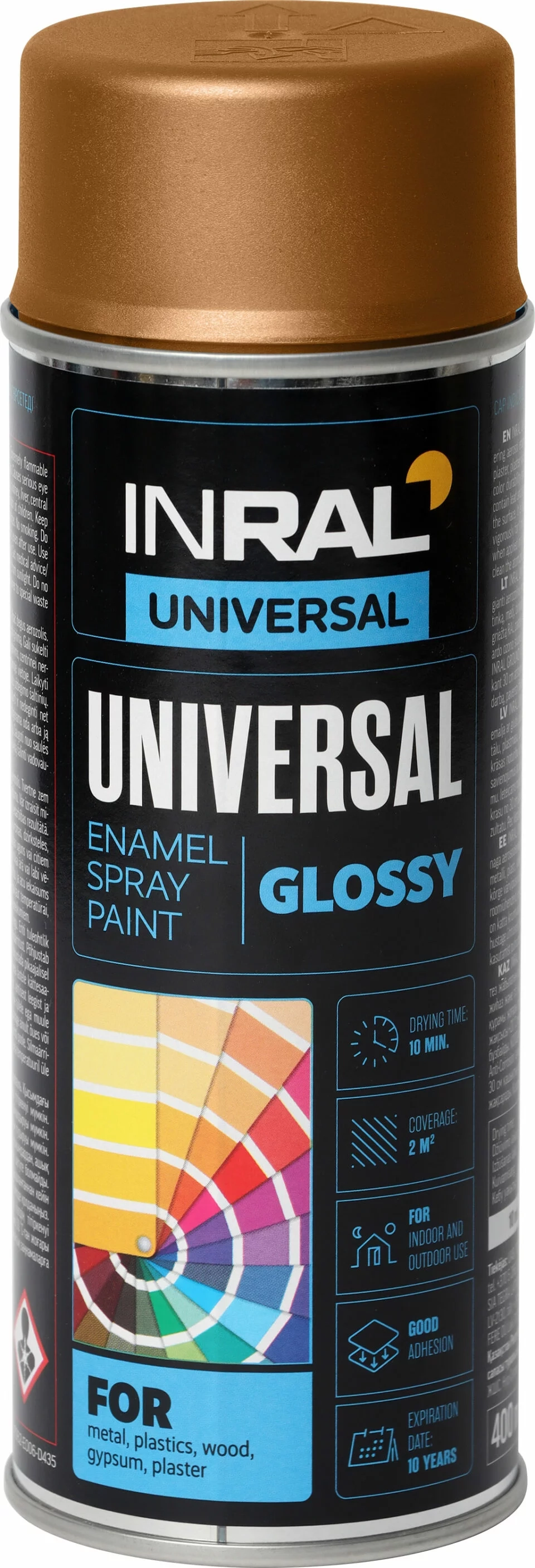 DAŽAI AEROZOLINIAI INRAL UNIVERSAL 400ML PERLAMUTRINĖS VARIO SPALVOS RAL8029