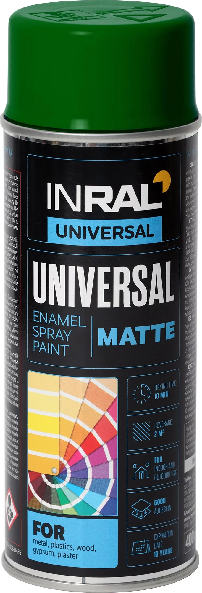 DAŽAI AEROZOLINIAI INRAL UNIVERSAL 400ML SAMANINĖS SPALVOS RAL6005