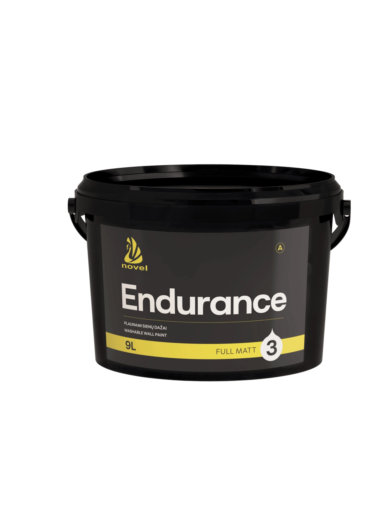 NOVEL ENDURANCE 3 matiniai plaunami dažai 9 litrų sienų dažymui
