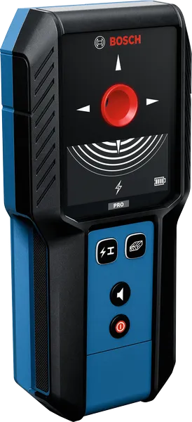 Bosch GMS 120-27 detektorius su aiškiu ekranu ir spalvine indikacija