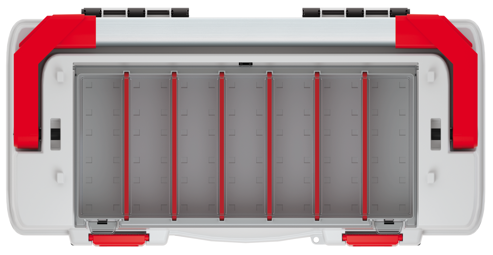 EVO 55 įrankių dėžė 548×274×286mm matmenų su ergonomine rankena