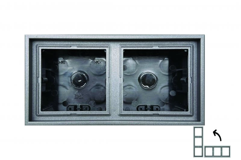 DĖŽUTĖ/RĖMELIS DVIEVIETIS LIREGUS MODERN JUODA SPALVA PMD-002.M/BM
