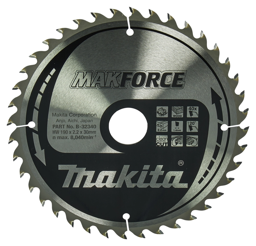 DISKAS DISKINIO PJŪKLO MAKITA B-32340 190X30X40T