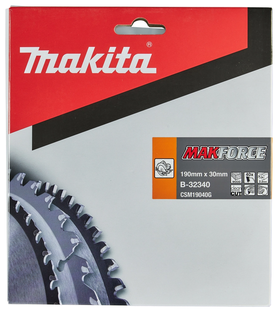 MAKFORCE serijos Makita B-32340 pjūklo diskas 190x30mm rankiniams diskiniams pjūklams