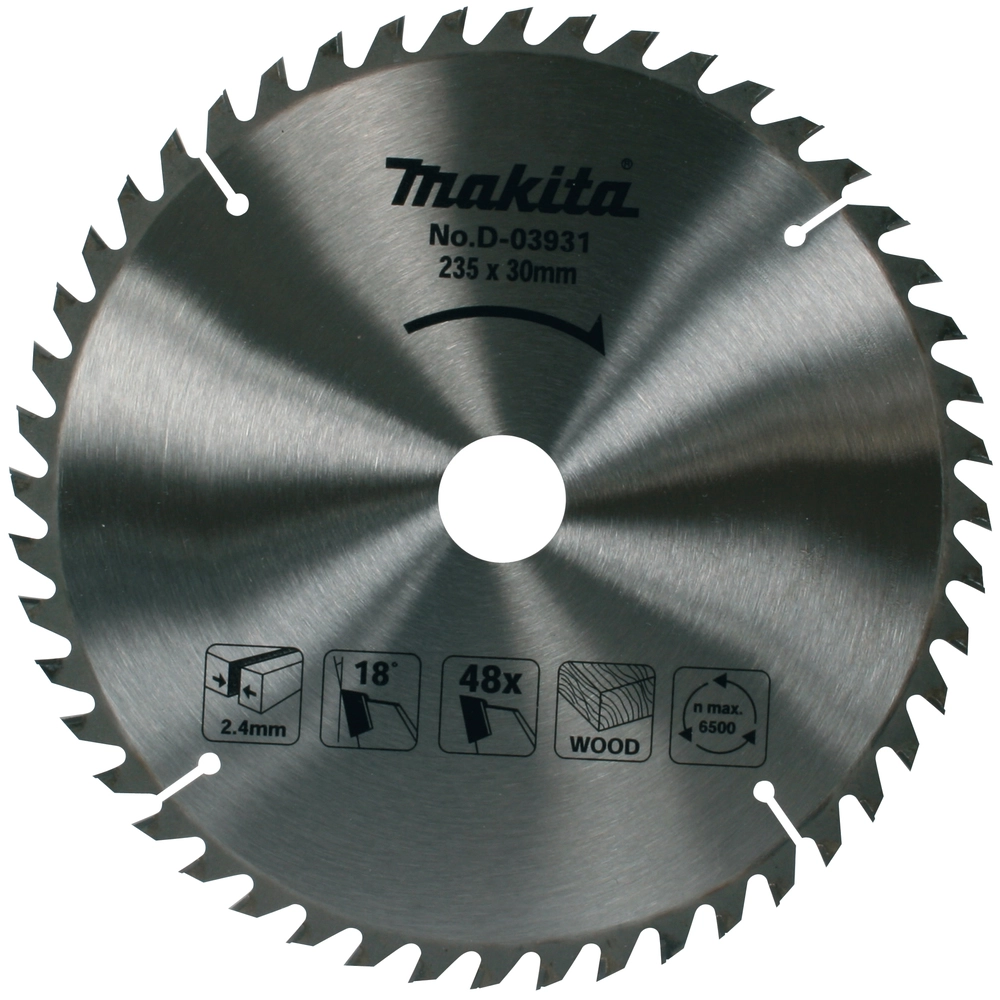 DISKAS PJOV. MEDIENAI MAKITA D-03931 235X30MM.