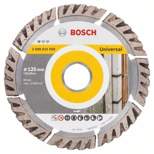 DISKAS PJOVIMO BETONUI DEIMANTINIS BOSCH UNIVERSAL 125X22.23MM. 2608615059
