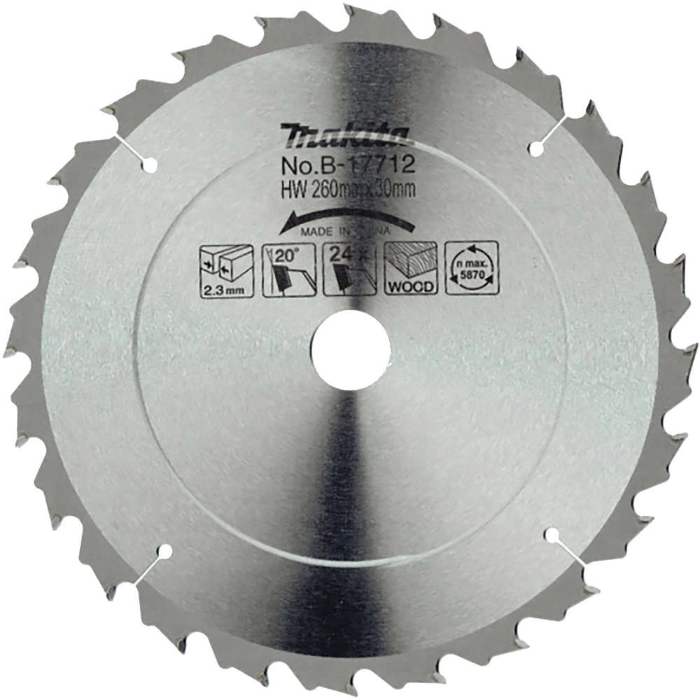 DISKAS PJOVIMO MEDIENAI MAKITA B-17712 260X30MM.