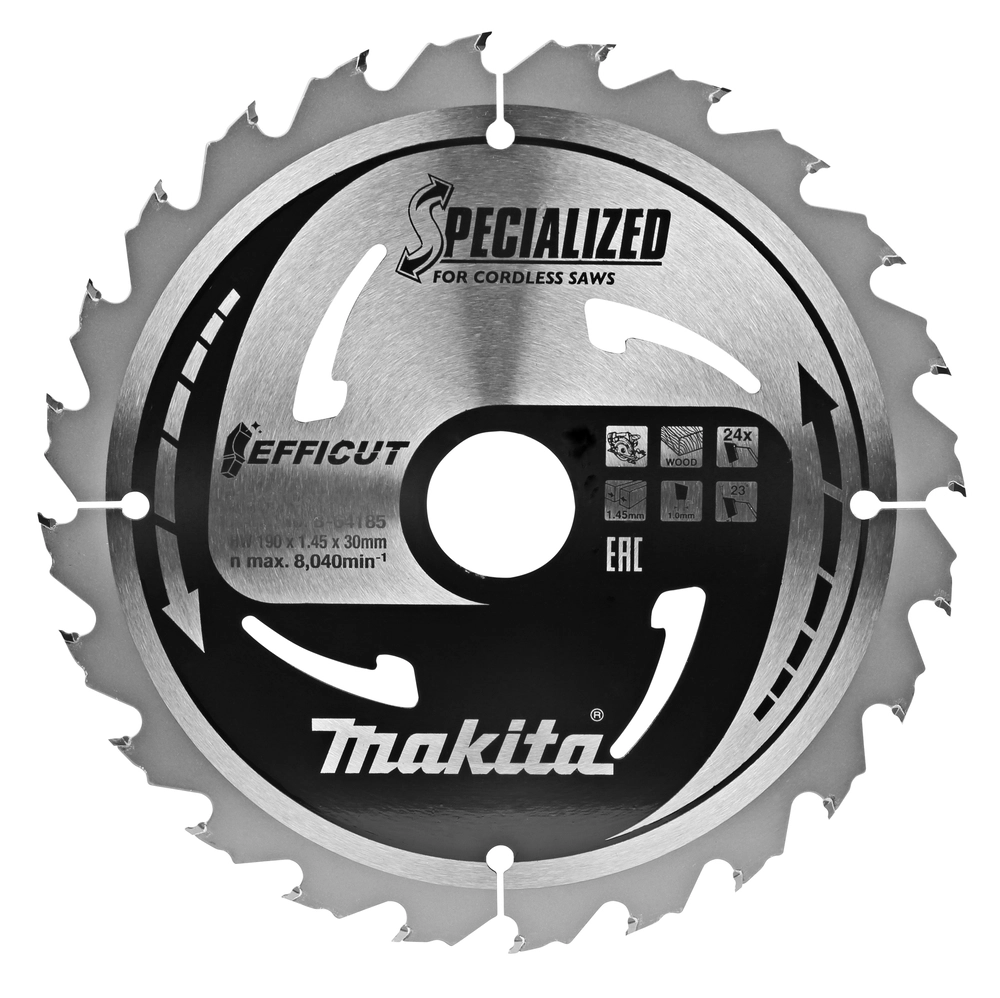 DISKAS PJOVIMO MEDIENAI MAKITA EFFICUT B-64185 190X30MM.
