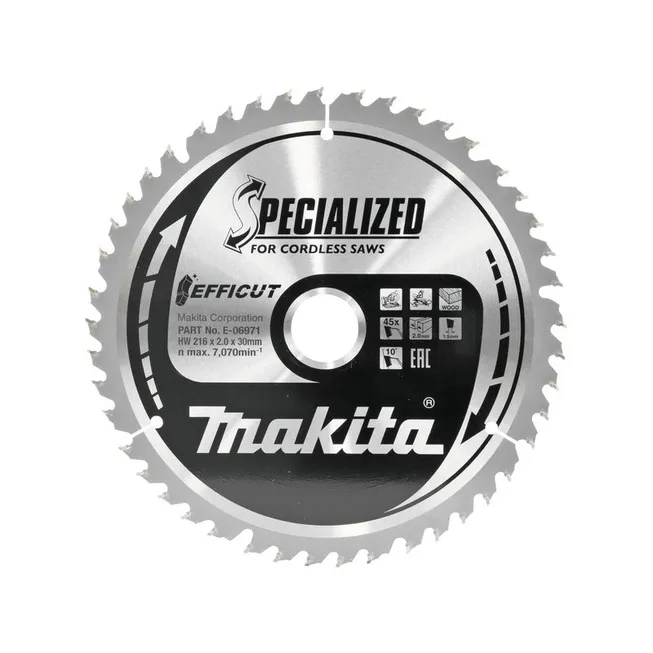 DISKAS PJOVIMO MEDIENAI MAKITA E-08888 216X30X2.0MM.