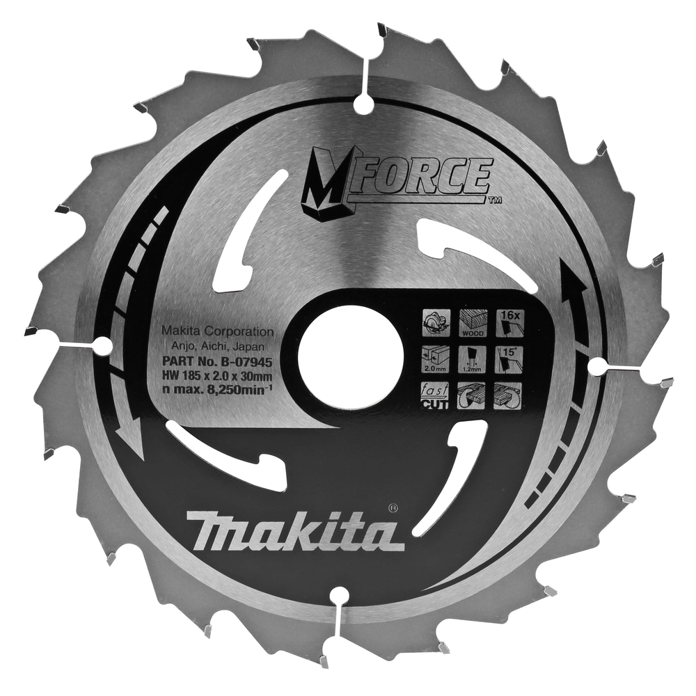 DISKAS PJOVIMO MEDIENAI MAKITA M-FORCE B-07945 185X30MM.