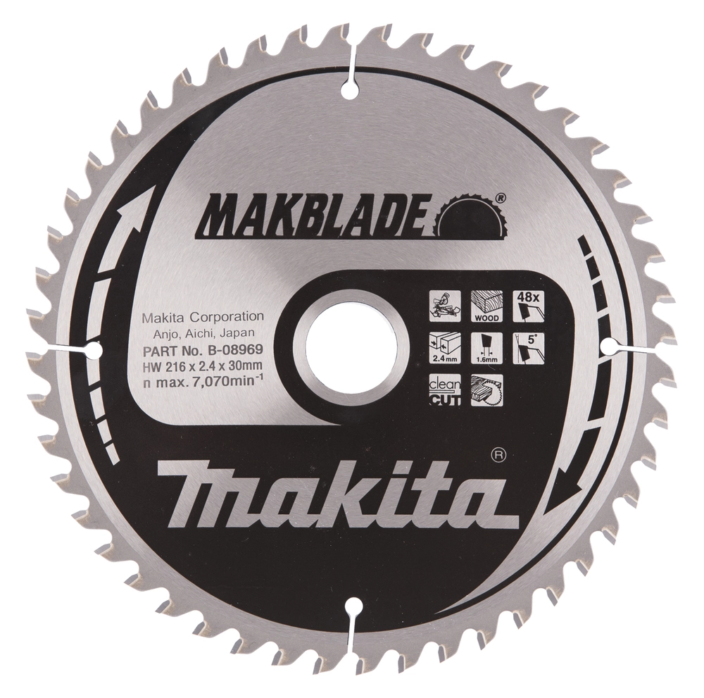 DISKAS PJOVIMO MEDIENAI MAKITA MAKBLADE B-08969 216X30MM.