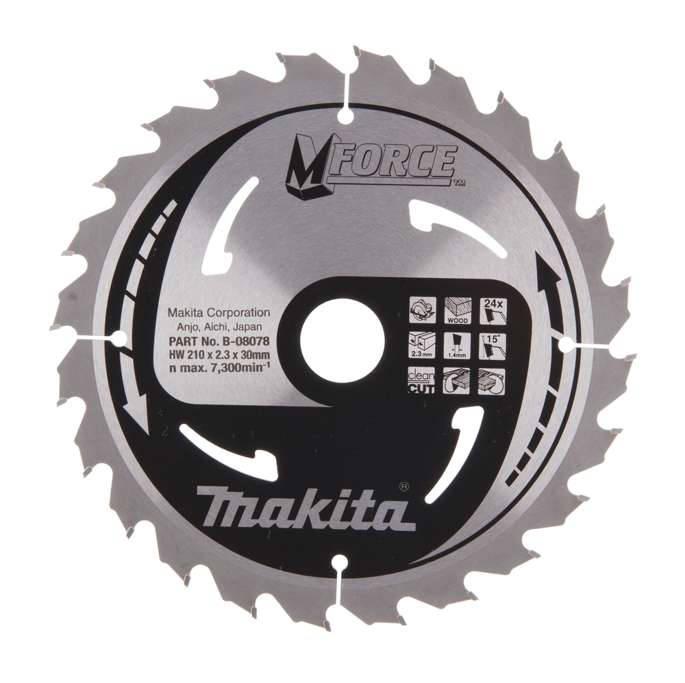 DISKAS PJOVIMO MEDIENAI MAKITA M-FORCE B-08078 210X30MM.