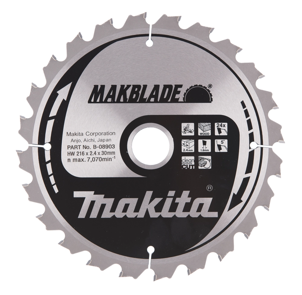 DISKAS PJOVIMO MEDIENAI MAKITA MAKBLADE B-08903 216X30MM.