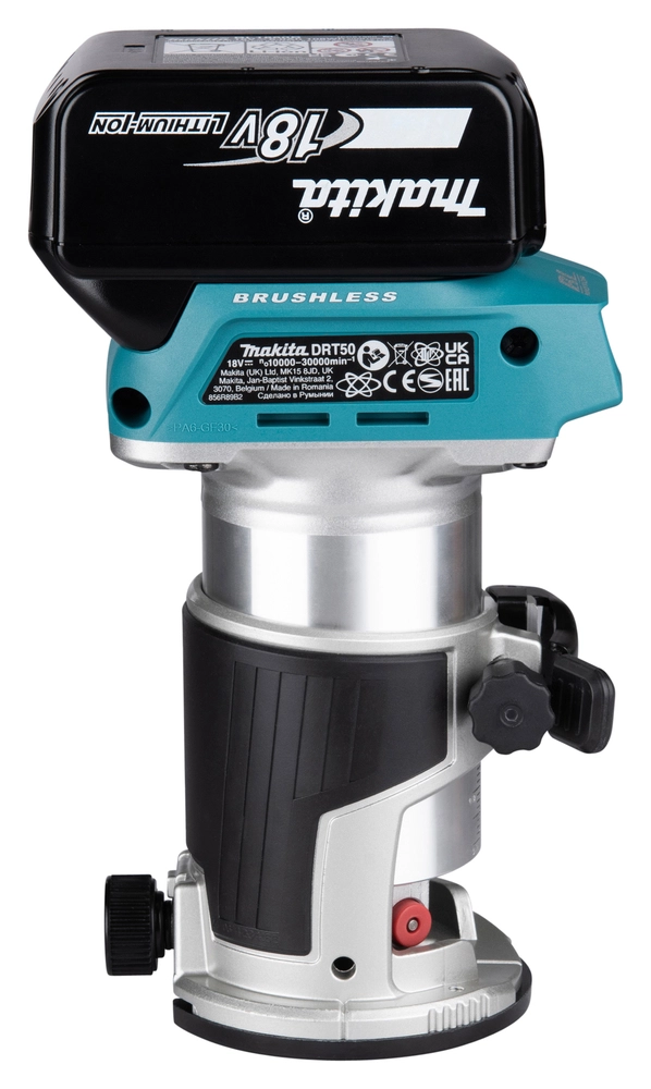 Makita 18V freza DRT50Z universaliems frezavimo darbams