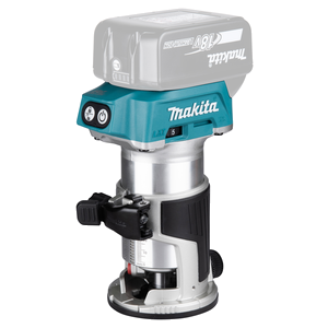 Makita DRT50Z 18V akumuliatorinė freza su aliuminio korpusu