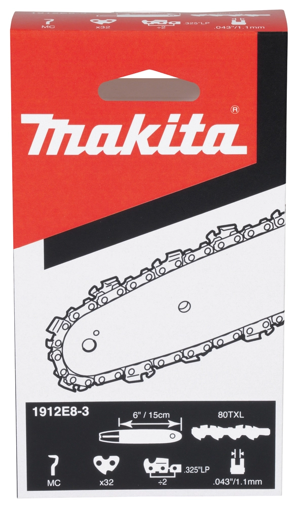 Originali Makita 80TXL tipo pjovimo grandinė akumuliatoriniam pjūklui DUC150