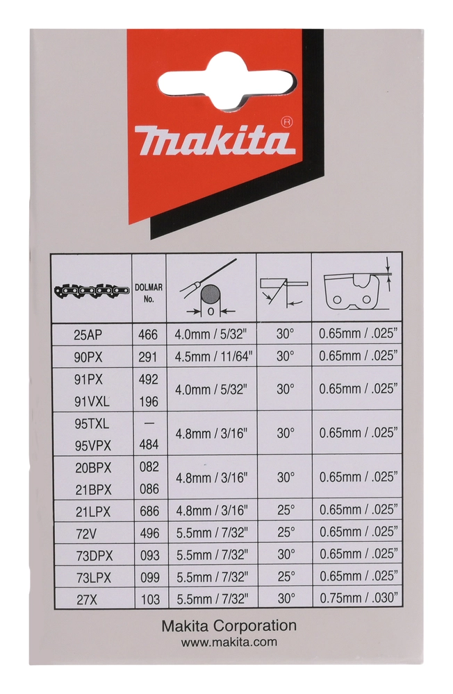Makita 191H02-6 atsarginė grandinė medienai pjauti