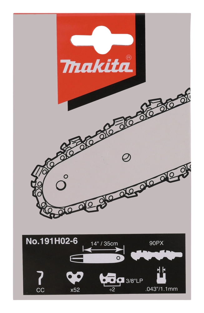 Originali Makita grandinė 90PX tipo žemo profilio