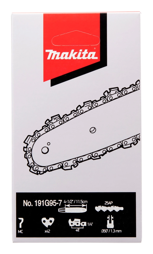 Originali Makita grandininio pjūklo grandinė 6 colių skirta DUC122 ir kitiems modeliams