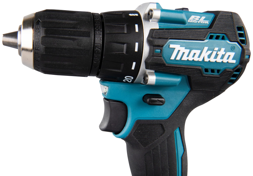 Universalus Makita akumuliatorinis gręžtuvas su dviem 2Ah baterijomis