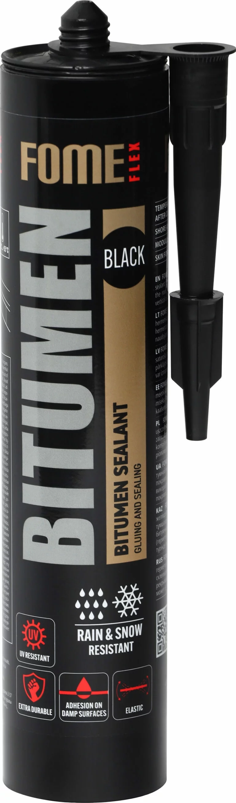 HERMETIKAS BITUMINIS FOME FLEX BITUMEN 300ML JUODOS SPALVOS