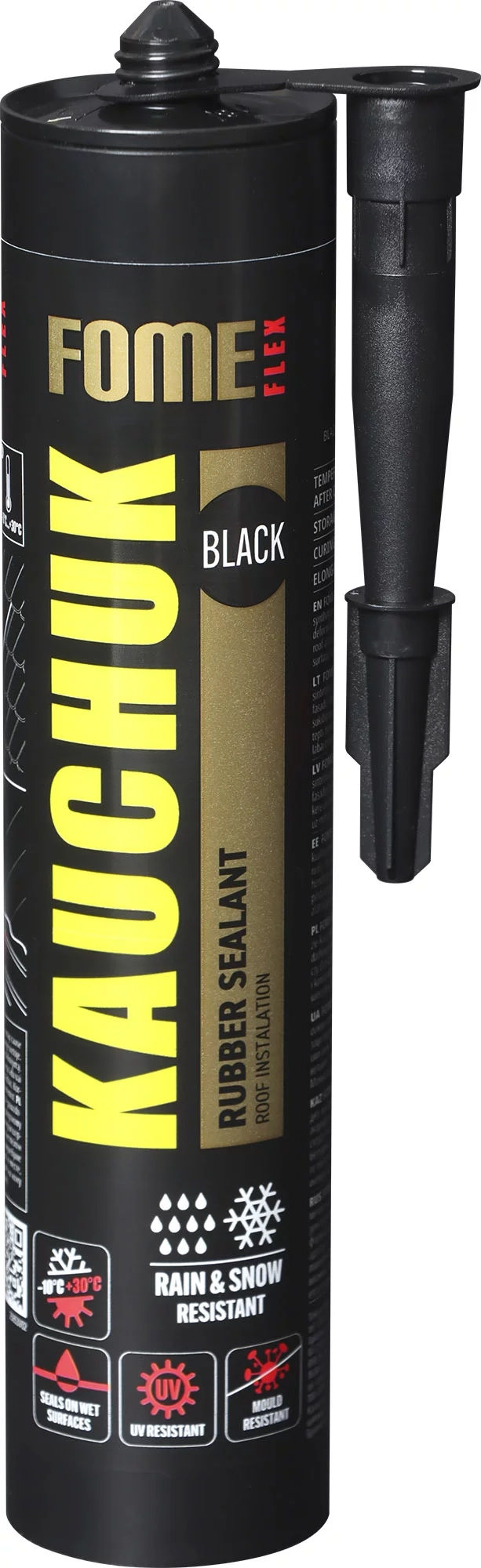 HERMETIKAS FOME FLEX KAUCHUK 300ML JUODOS SPALVOS