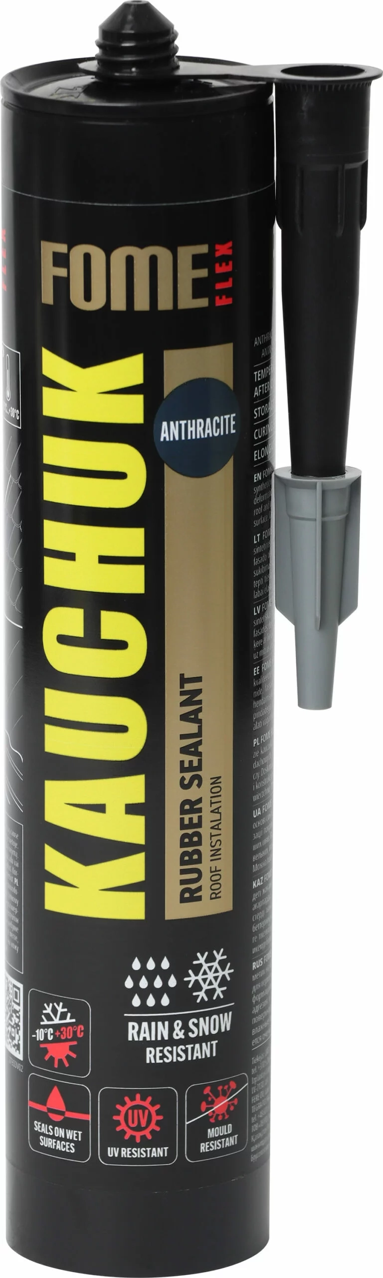 HERMETIKAS FOME FLEX KAUCHUK 300ML ANTRACITO SPALVOS