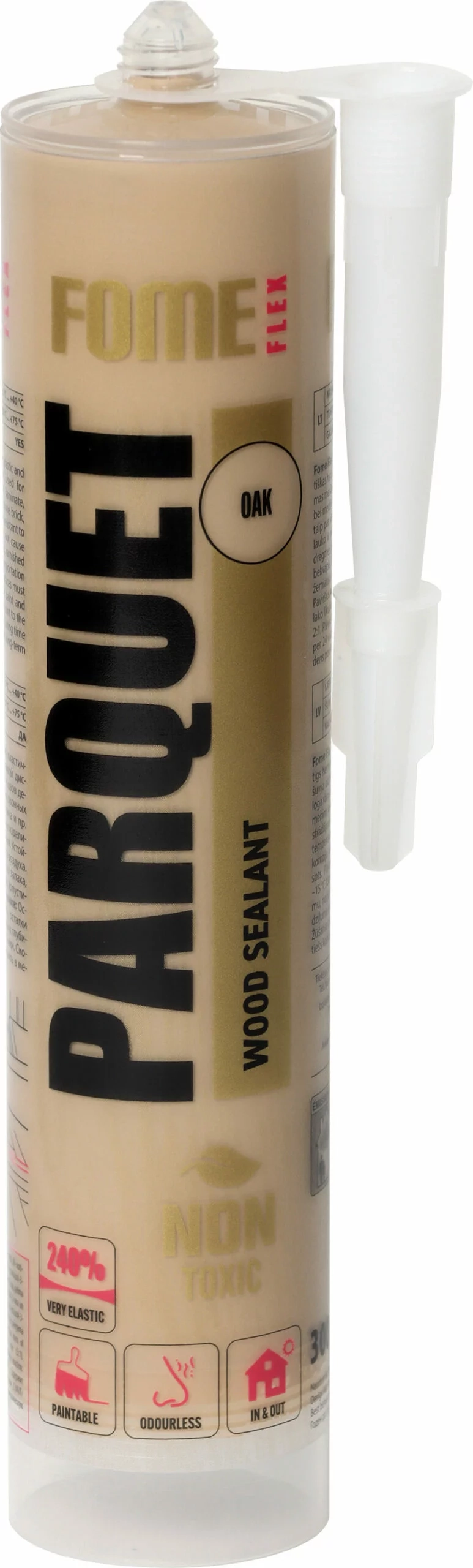 HERMETIKAS FOME FLEX PARQUET 300ML ĄŽUOLO SPALVOS
