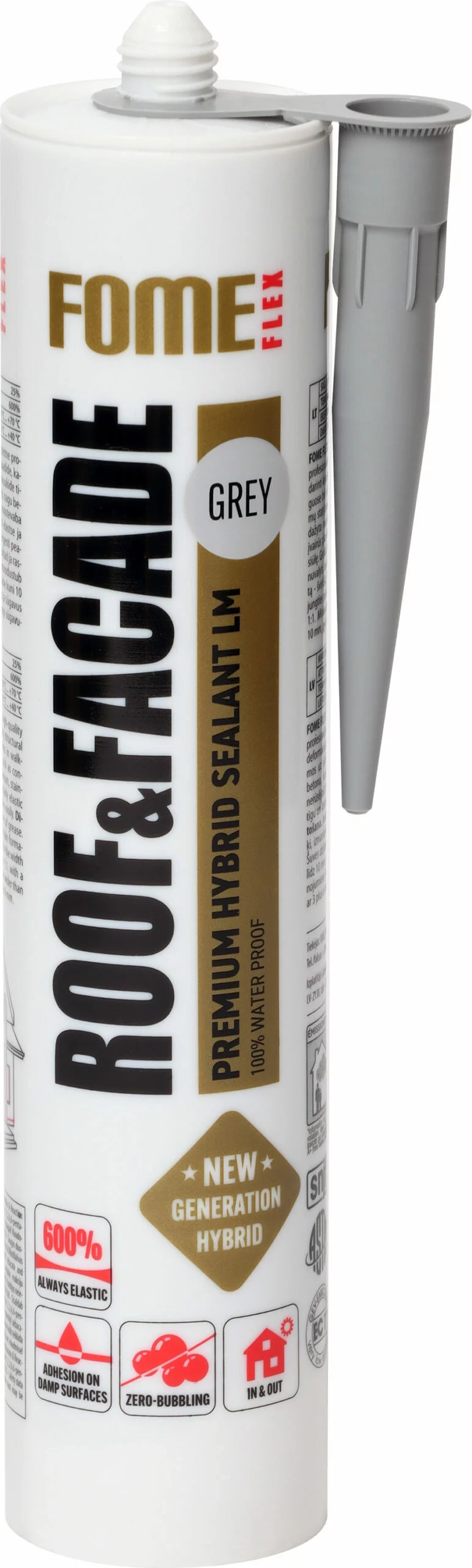 HERMETIKAS FOME FLEX ROOF&FACADE 300ML PILKOS SPALVOS