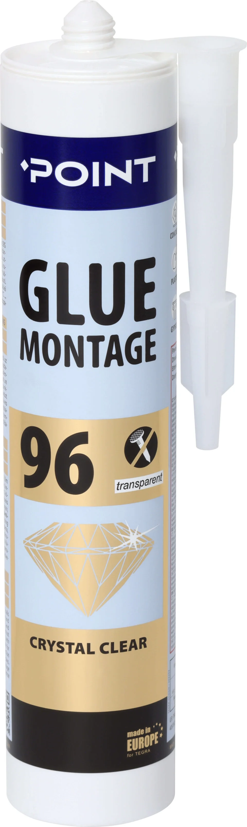 KLIJAI MONTAŽINIAI POINT 96 280ML SKAIDRŪS