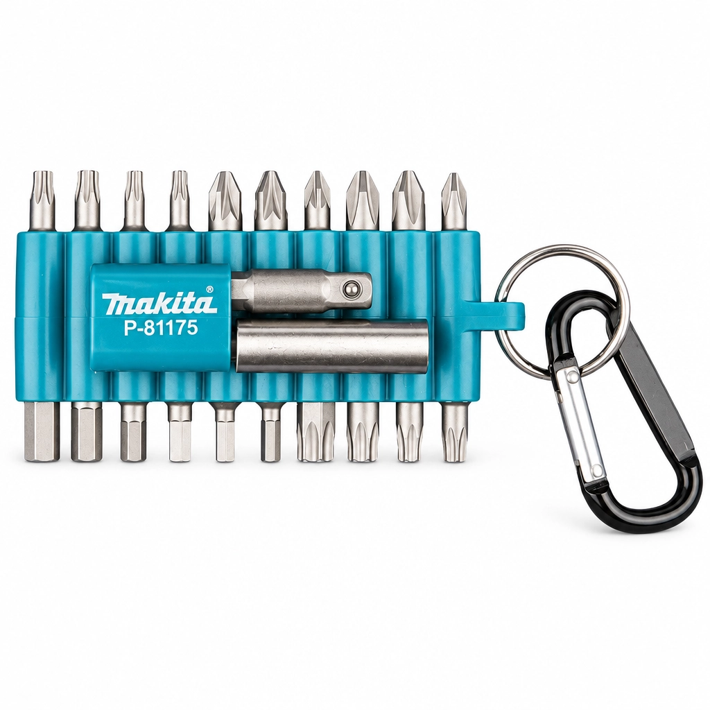 Makita P-81175 22 dalių sukimo antgalių rinkinys su magnetiniu laikikliu ir dėklu