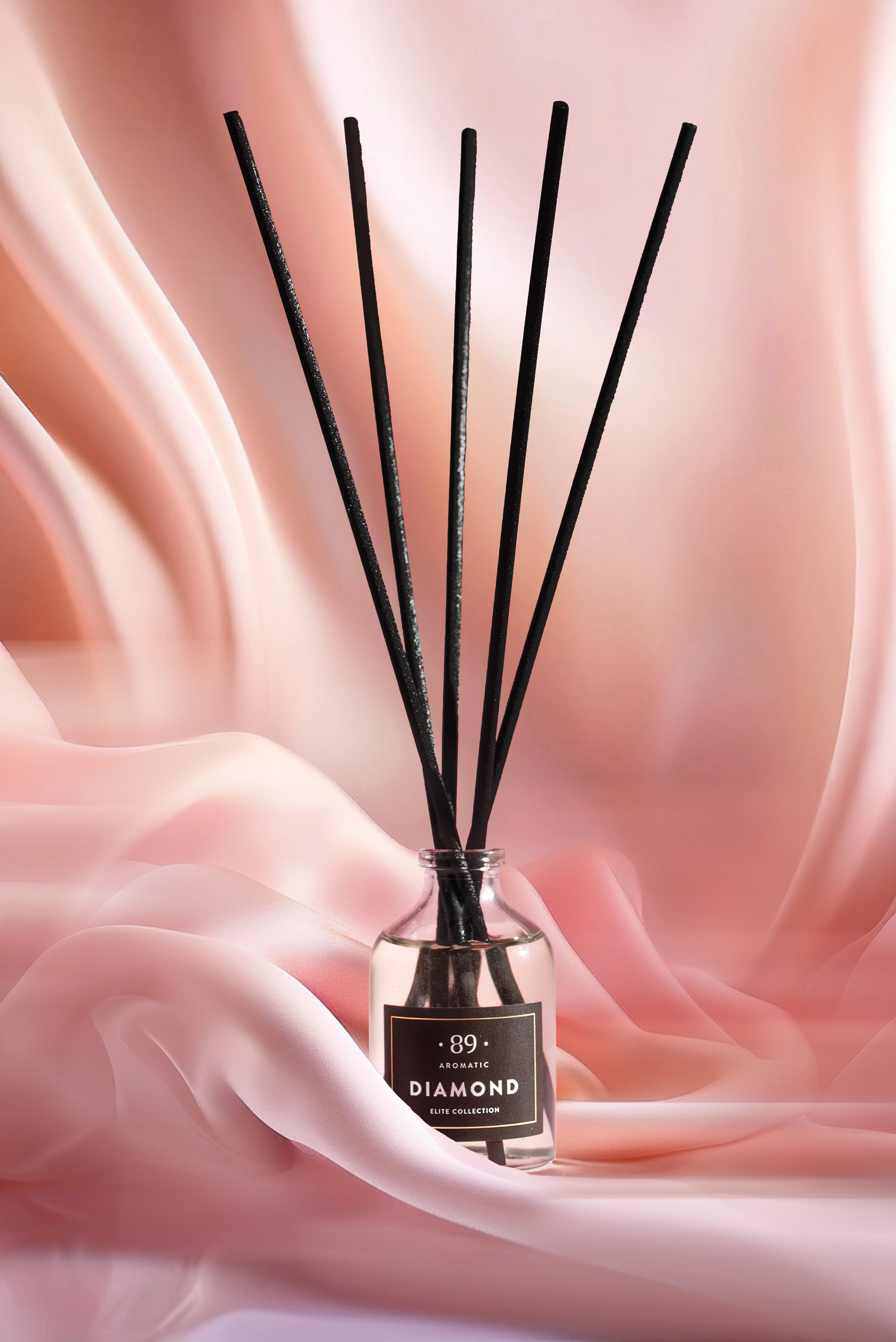 Elegantiškas kvapas namams su presuoto pluošto lazdelėmis 50 ml