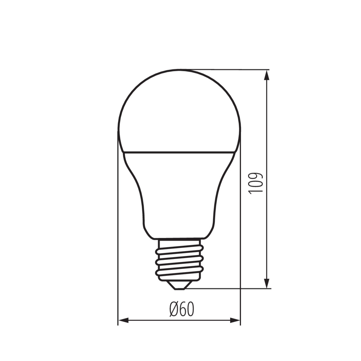 Energiją taupanti LED lemputė 1050 lumenų E27 cokoliu