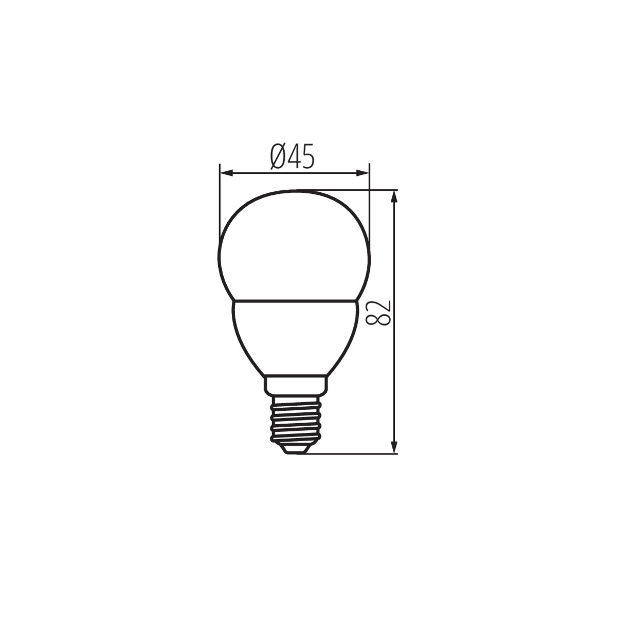 Energiją taupanti LED lempa G45 806LM E14 cokolio