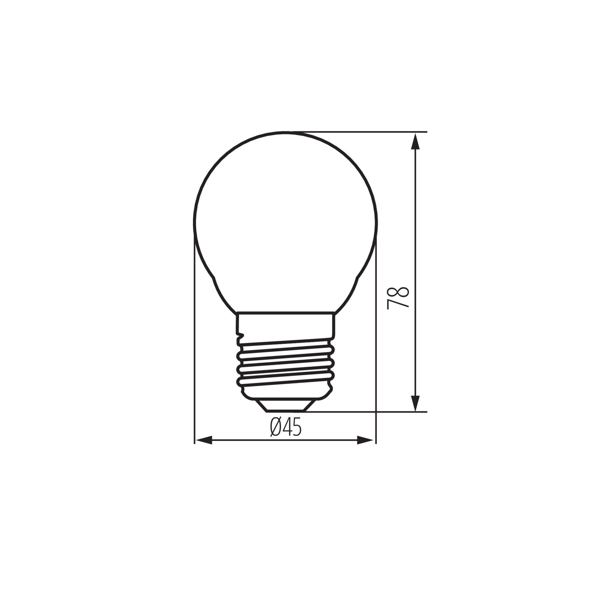 Kompaktiška LED lemputė Kanlux XLED G45 1055 lumenų su E27 cokoliu