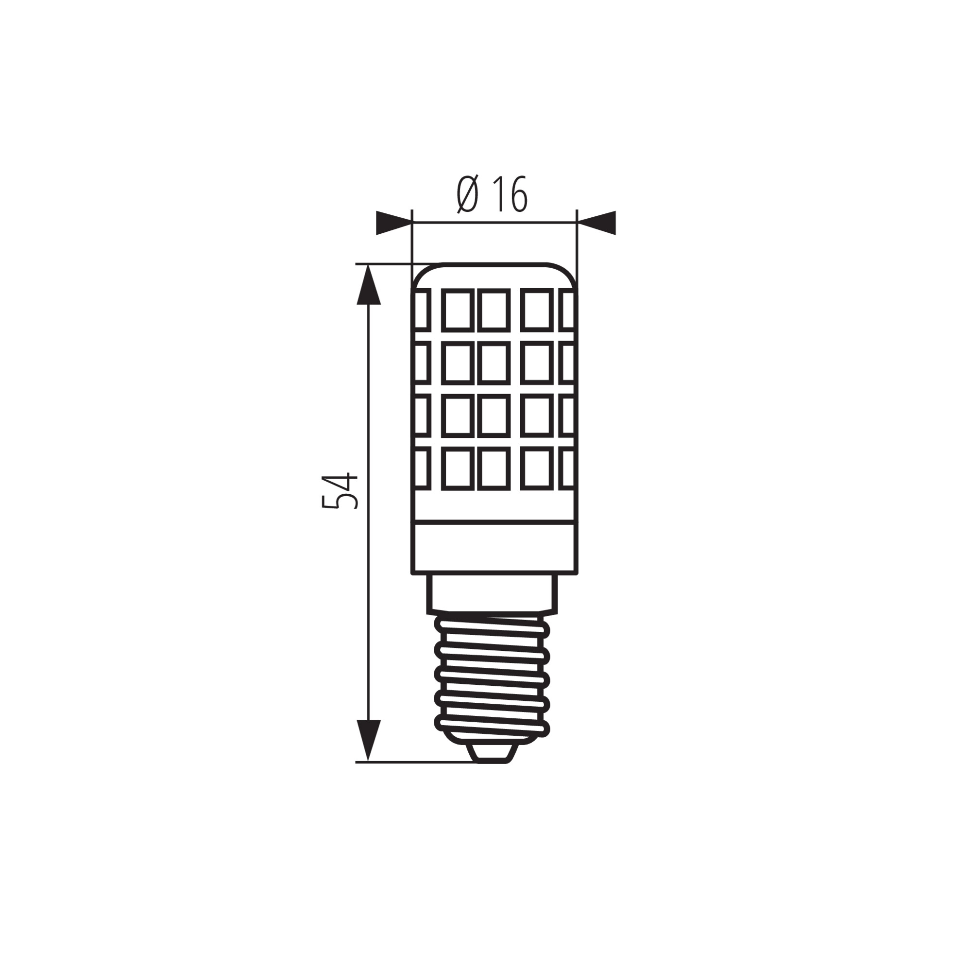 Miniatiūrinė 16mm LED lemputė baldų apšvietimui