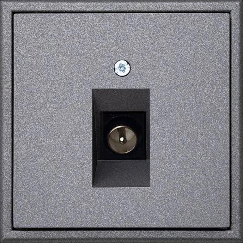 LIZDAS TV ANTENAI SU F TIPO JUNGTIMI LIREGUS MODERN JUODA SPALVA BE RĖMELIO ITVL-1-01.M/BM