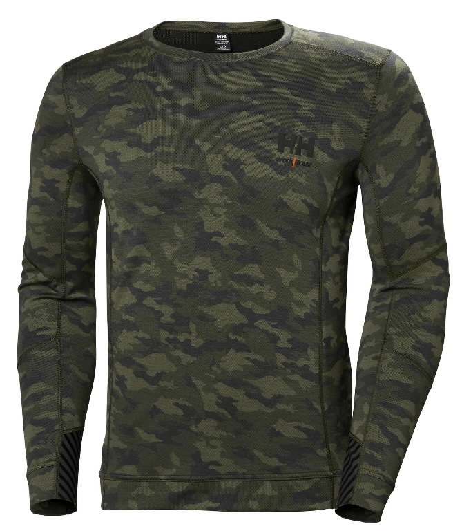 MARŠKINĖLIAI APATINIAI TERMO HELLY HANSEN LIFA MERINO DYDIS S KAMUFLIAŽINĖ SPALVA