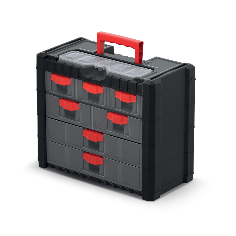 MULTICASE CARGO sistemos organizatorius tvirtinamas prie sienos