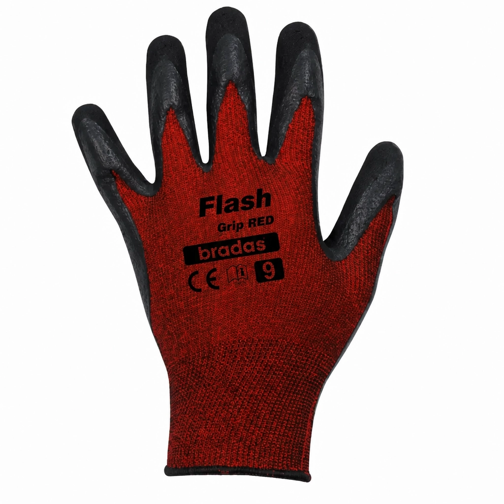 PIRŠTINĖS APSAUGINĖS APLIETOS LATEKSU FLASH GRIP RED D-9