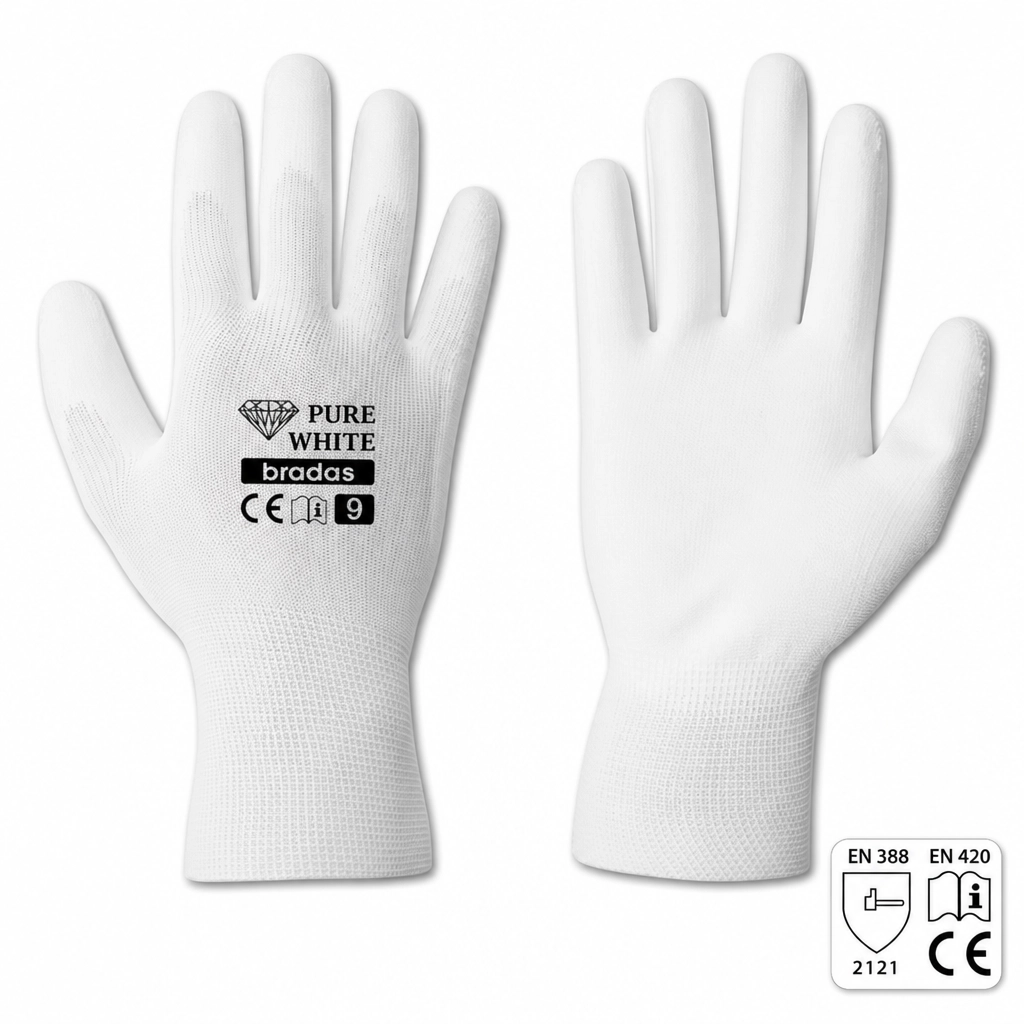 PIRŠTINĖS APSAUGINĖS PU PURE WHITE D-9
