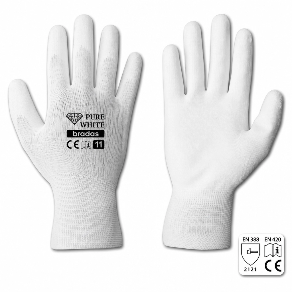 PIRŠTINĖS APSAUGINĖS PU PURE WHITE D-11