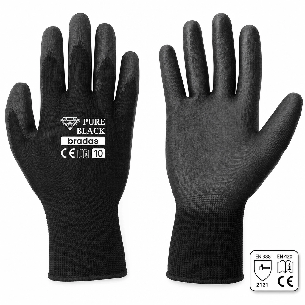 PIRŠTINĖS APSAUGINĖS PURE BLACK D-10